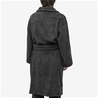 HOMMEY Men's Dressing Gown in Charcoal