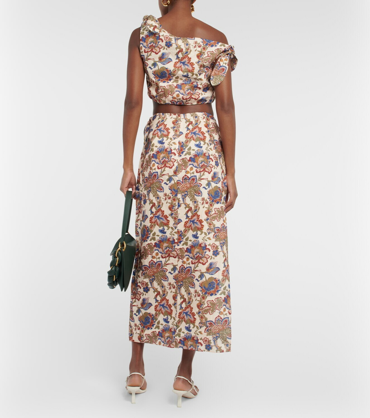 SIR - Bettina floral linen crop top