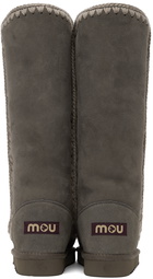 Mou Gray 40 Shearling Boots