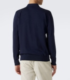 Eleventy Cotton and cashmere polo sweater