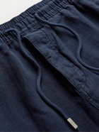 Vilebrequin - Straight-Leg Linen Drawstring Cargo Shorts - Blue