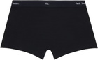 Paul Smith Five-Pack Black Organic Cotton Boxer Briefs