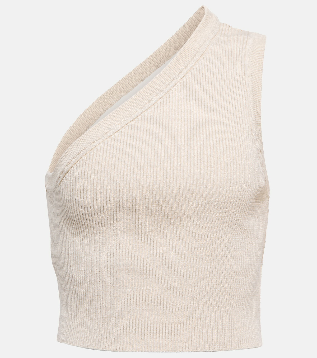 Jacquemus - La Maille Ascu cropped linen-blend top Jacquemus