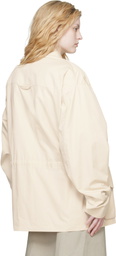 Rier Off-White Cotton Field Jacket