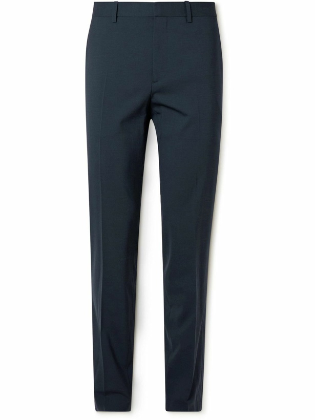 Photo: Theory - Mayer Tapered Virgin Wool-Blend Suit Trousers - Blue