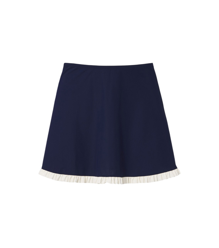 Photo: Karla Colletto Ruffled jersey miniskirt