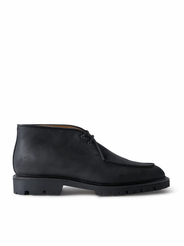 Photo: Majordome - M69 Waxed-Suede Chukka Boots - Black