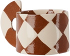 Henry Holland Studio Brown & White Check Mug