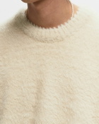 Reternity Essential Furry Knit Sweater Beige Pullovers