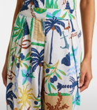 Velvet Trixie printed cotton wide-leg pants