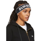 Burberry Black and White Branded Headband