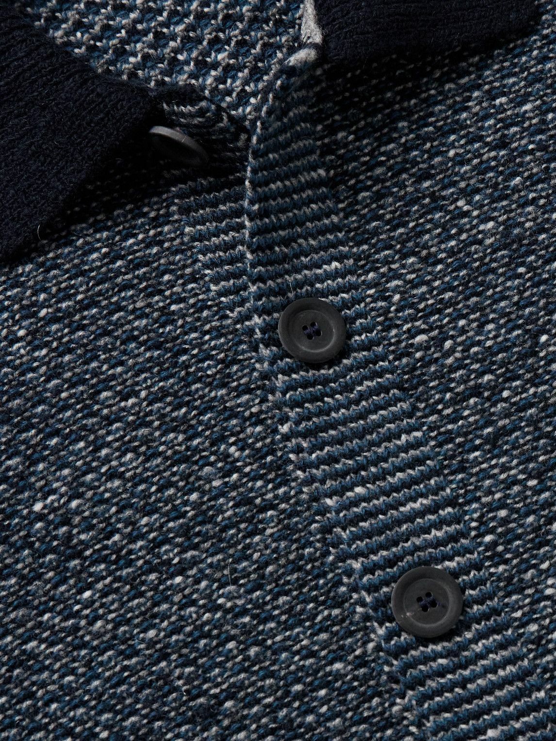 Inis Meáin - Donegal Merino Wool and Cashmere-Blend Shirt Jacket - Blue
