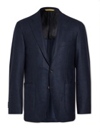 Canali - Kei Slim-Fit Wool Suit Jacket - Blue