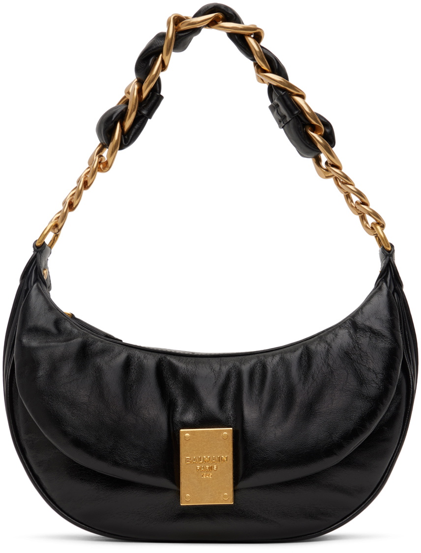 Balmain Black 1945 Soft Bag Balmain