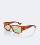 Valentino Classico VLogo rectangular sunglasses