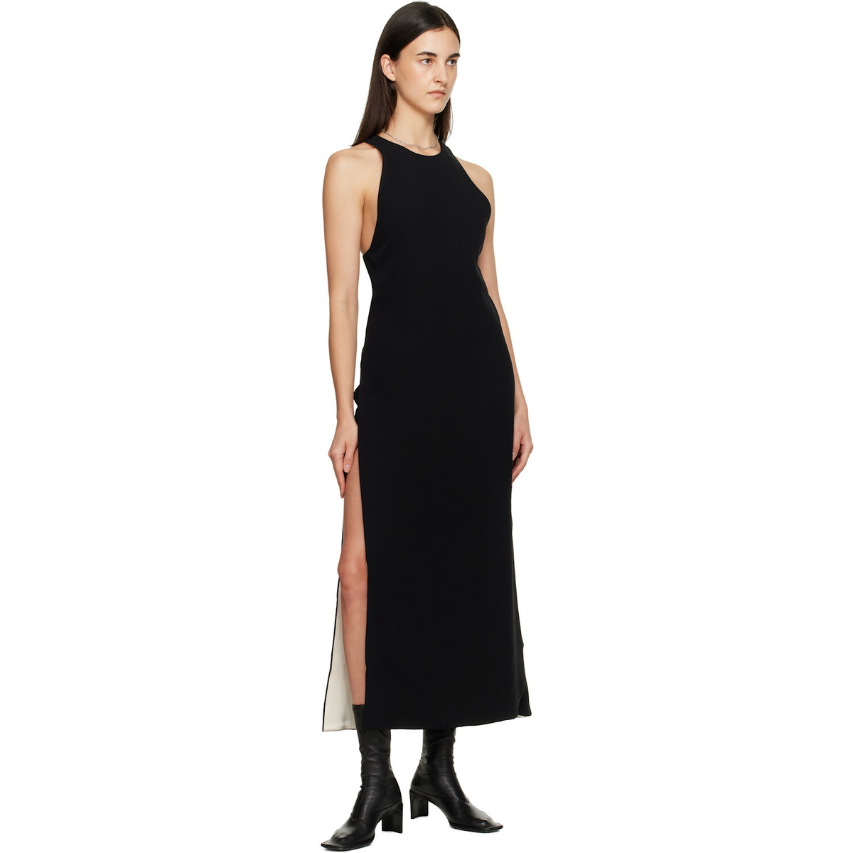 TOTEME Black Racerback Maxi Dress
