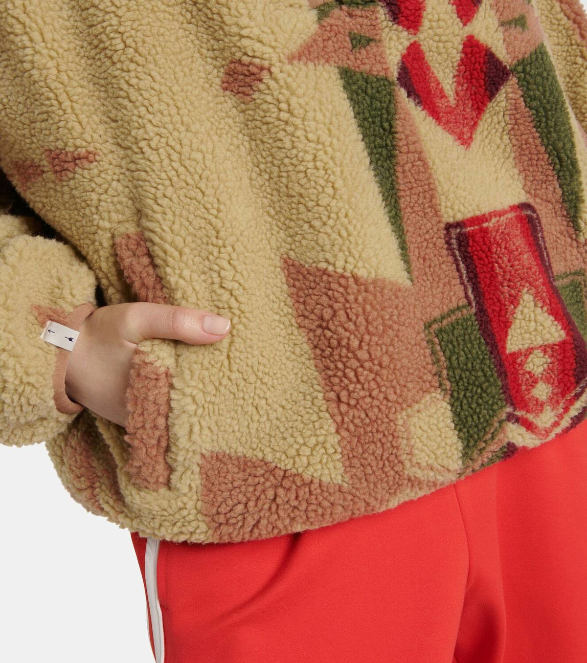 The Upside Harlow printed fleece half-zip sweater