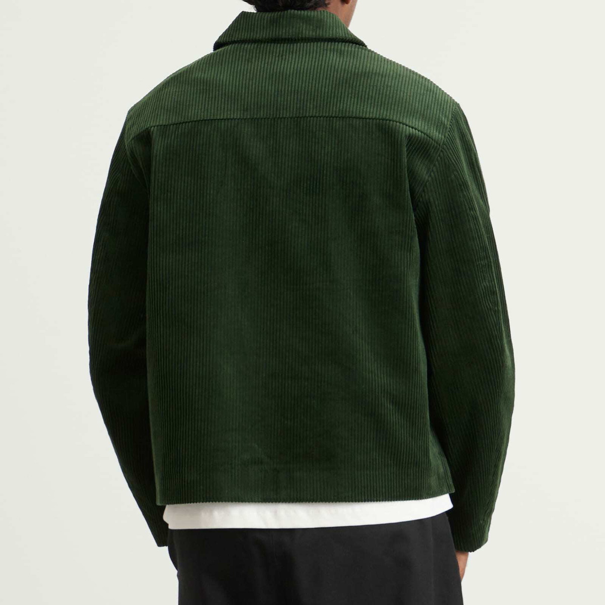 Percival Men's Cord Overshirt in Forest
