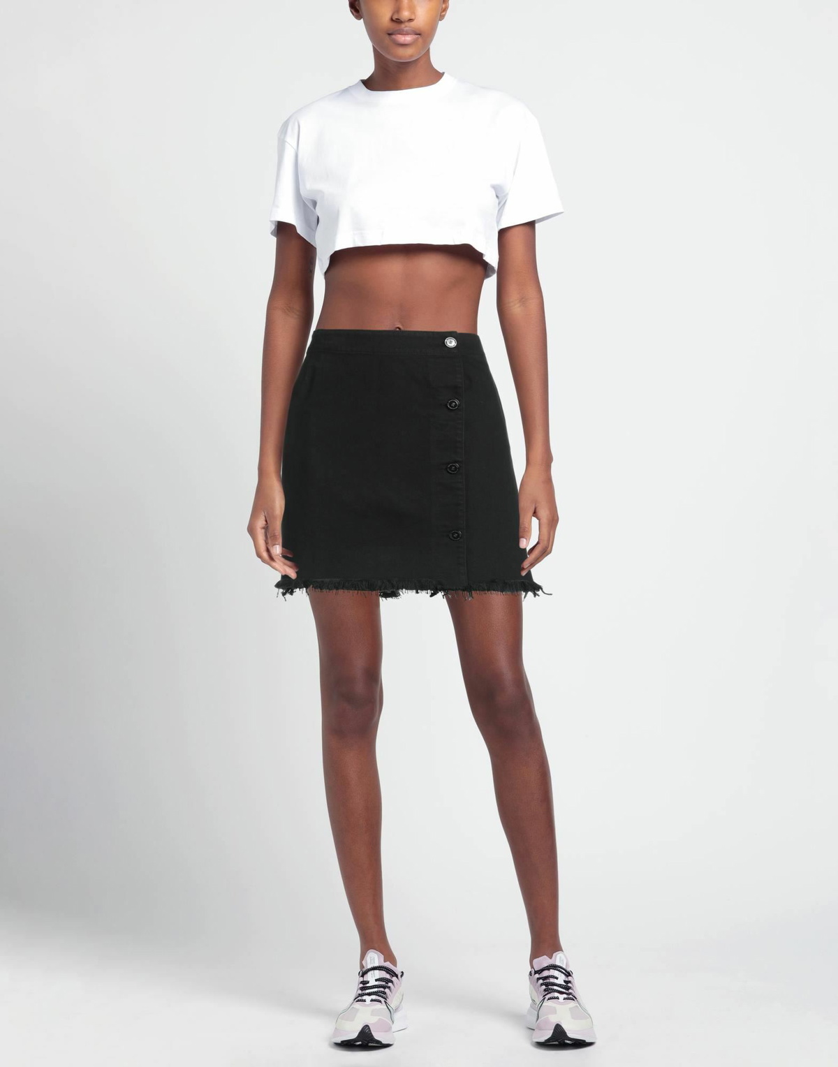 Raf Simons Womens Denim skirt in Black