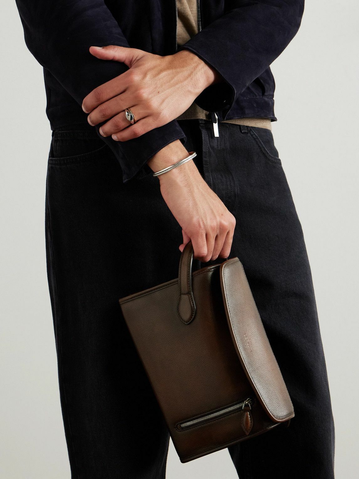 Berluti - Morning On Strap Venezia Leather Messenger Bag