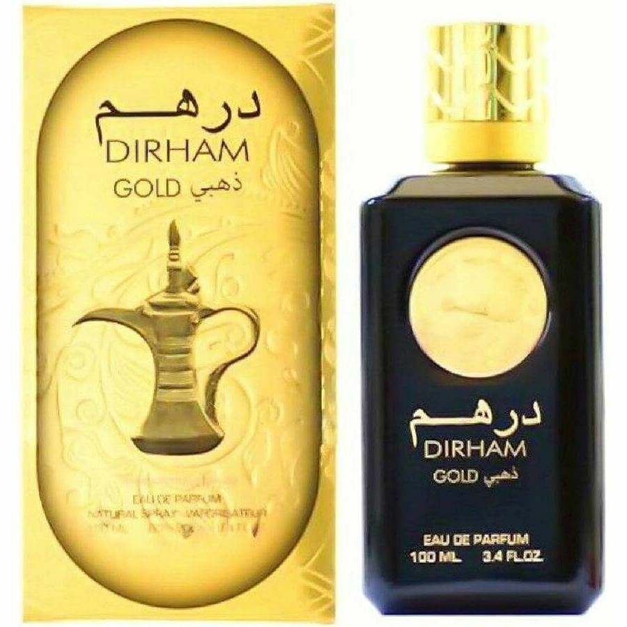 Ard Al Zaafaran Mens Dirham Gold EDP Spray 3.4 oz Fragrances 6423080608449