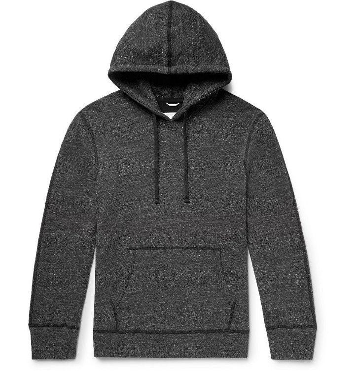 Photo: Reigning Champ - Zip-Detailed Perforated Loopback Cotton-Blend Jersey Hoodie - Men - Gray