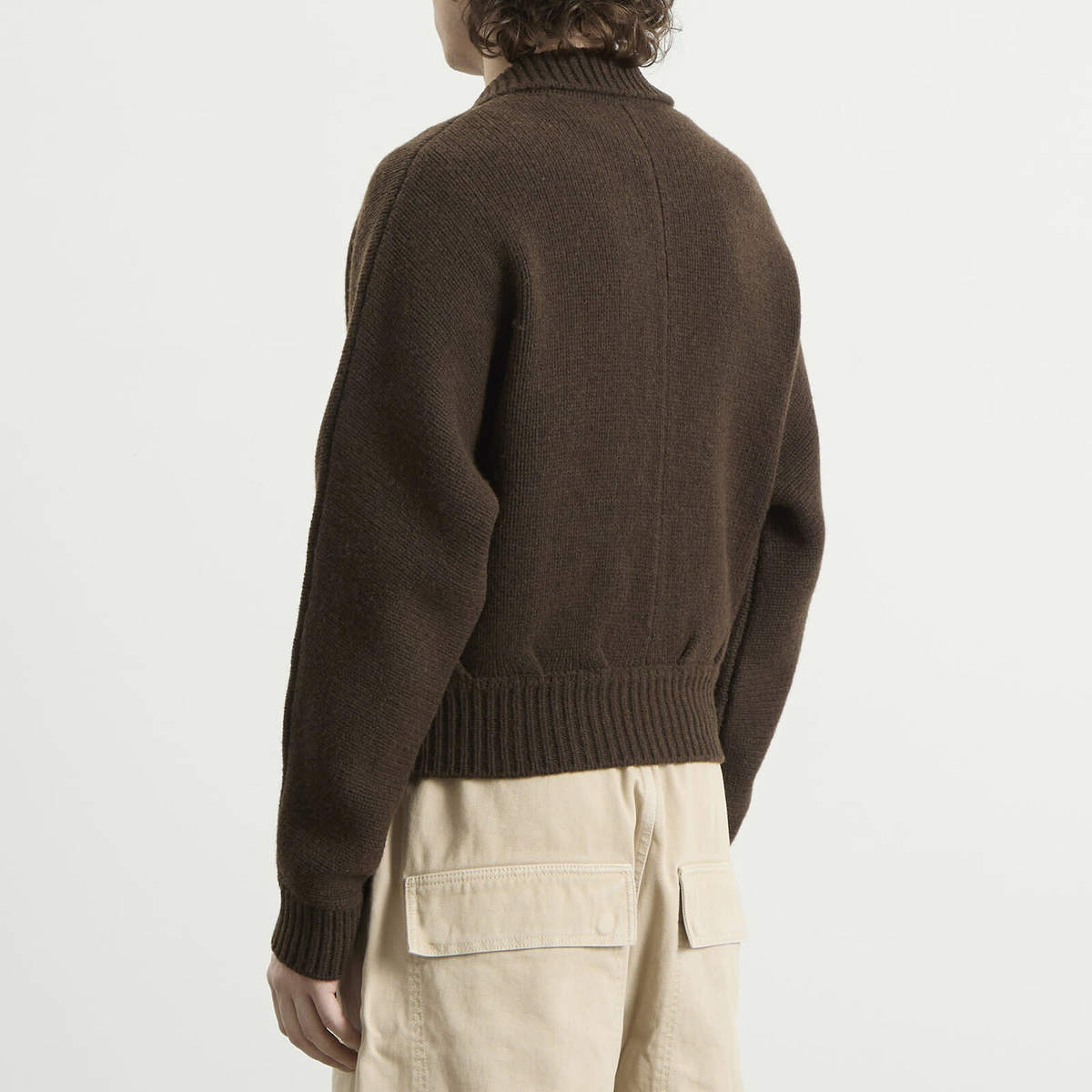 Entire Studios Men's Marla Knitted Bomber Jacket in Dirt