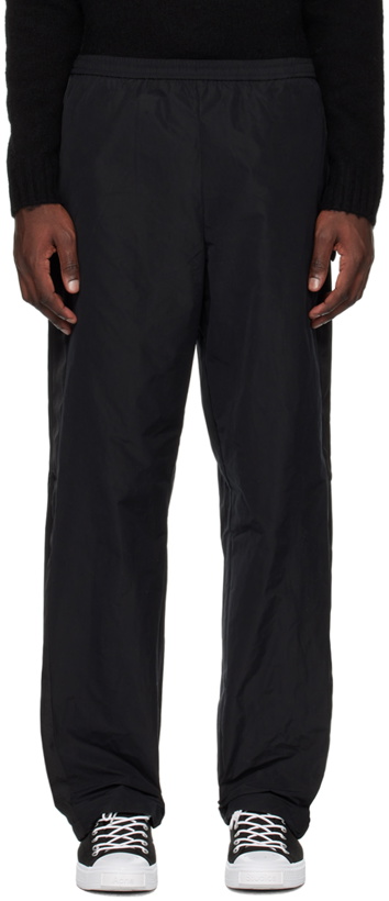 Photo: Acne Studios Black Relaxed-Fit Trousers