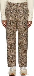 Engineered Garments Black & Beige Leopard Carlyle Trousers