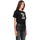 R13 Black 'High On Life' Boy T-shirt