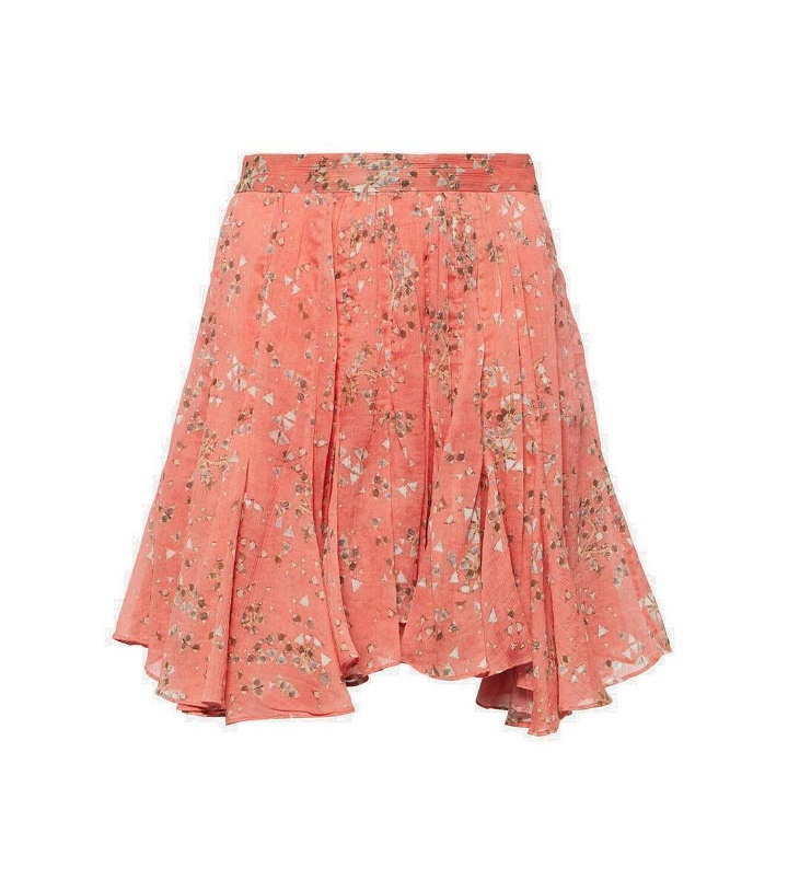 Photo: Isabel Marant Anael floral cotton and silk miniskirt