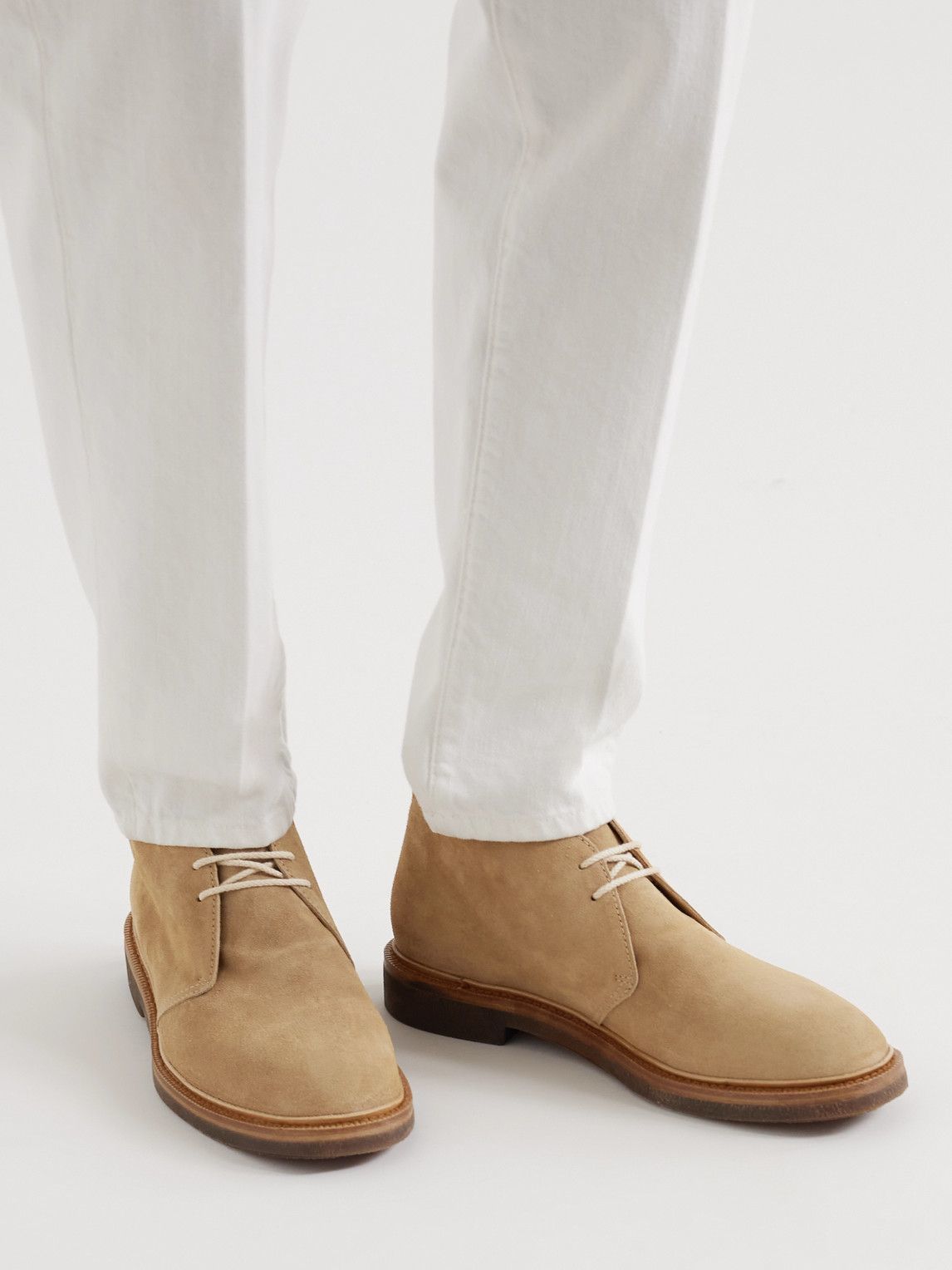 Brunello Cucinelli Suede Desert Boots Brown Brunello Cucinelli