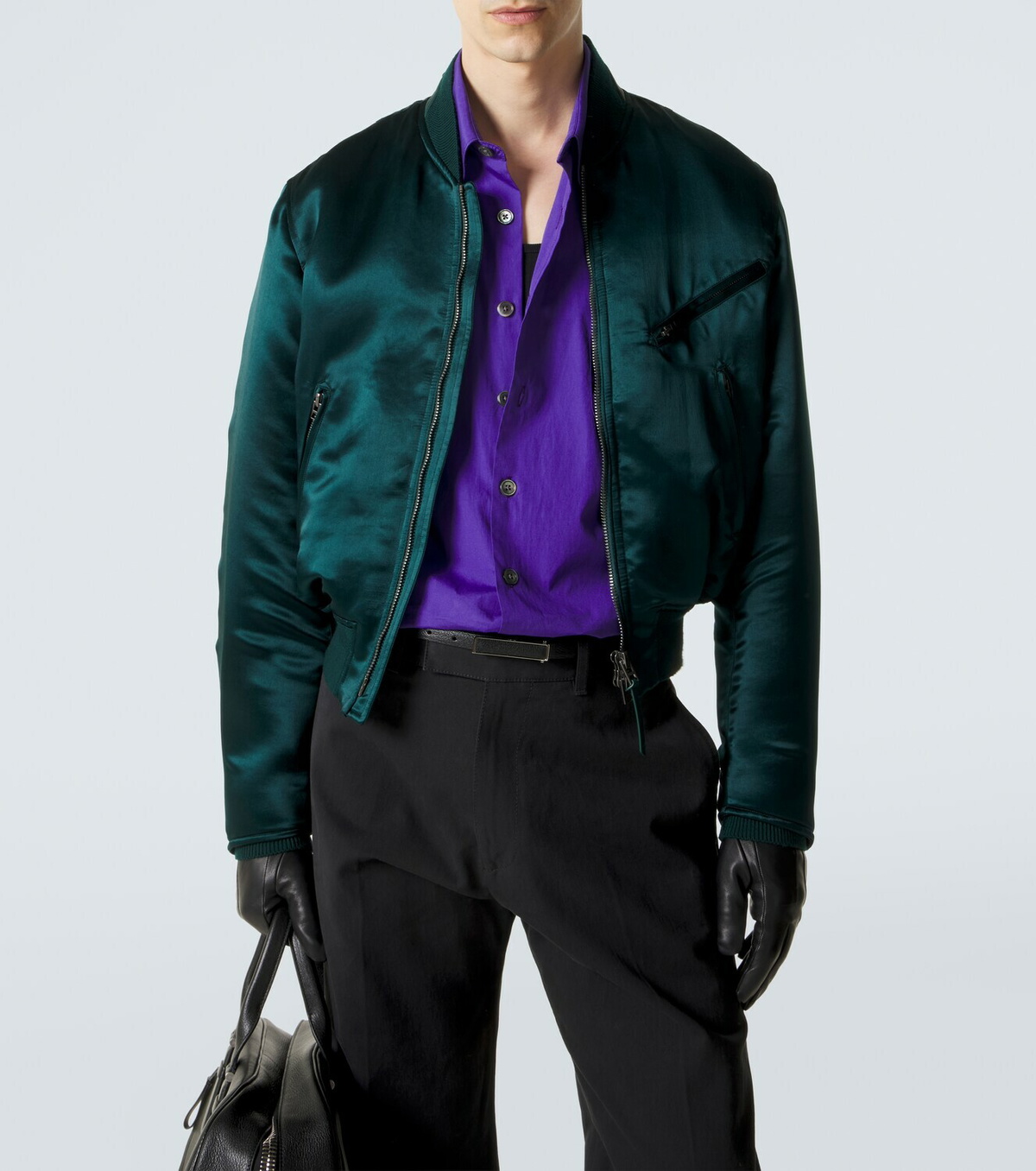 Tom Ford Satin bomber jacket