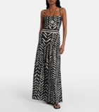 Johanna Ortiz Printed cotton maxi skirt