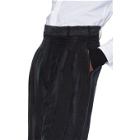 Ann Demeulemeester Black Striped Shorts