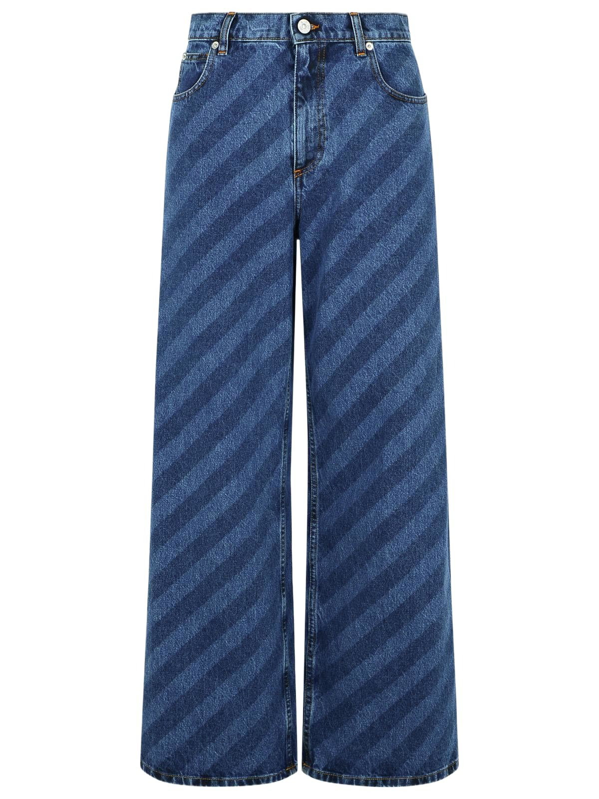 『MARNI 』インディゴ キャロットフィット ジーンズ Blue inside-out denim carrot-fit jeans | Marni