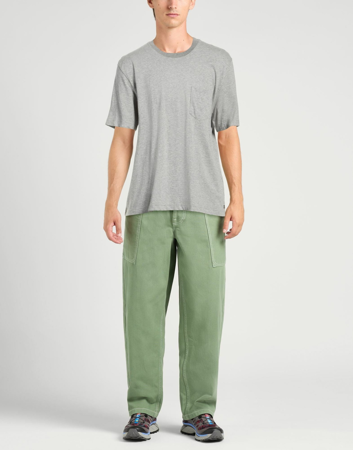 Eleventy Mens T-shirt Light in Grey