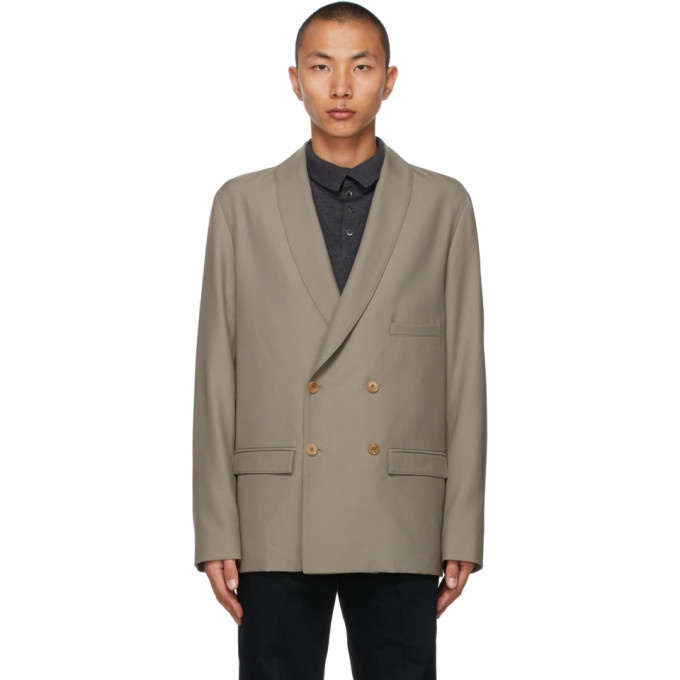 Photo: Lemaire Taupe Belted DB Blazer