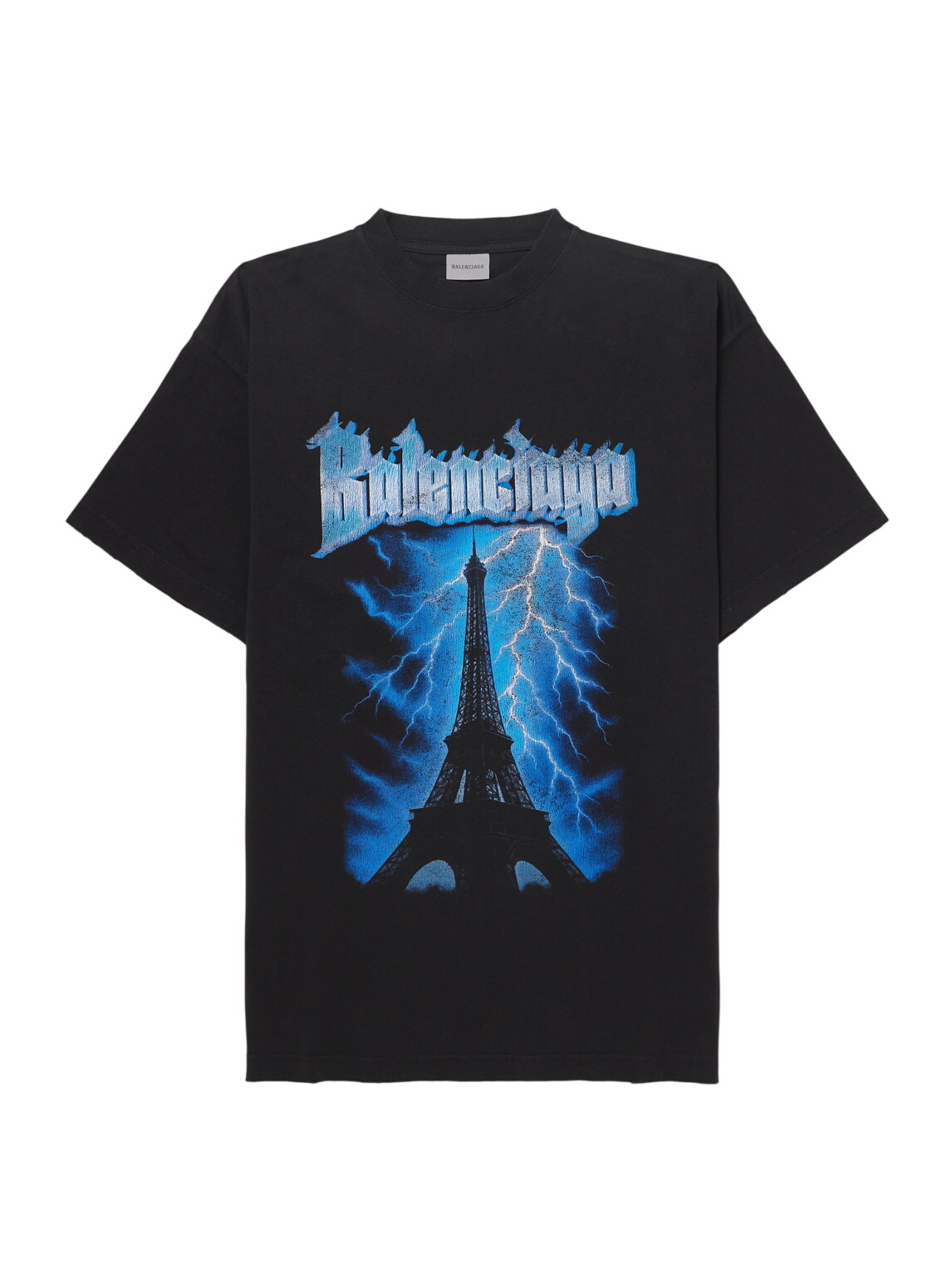 Balenciaga Black 'Agaicnelab' Oversized T-shirt Balenciaga