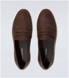 Manolo Blahnik Ellis leather penny loafers