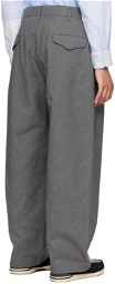 Engineered Garments Gray Officer Trousers