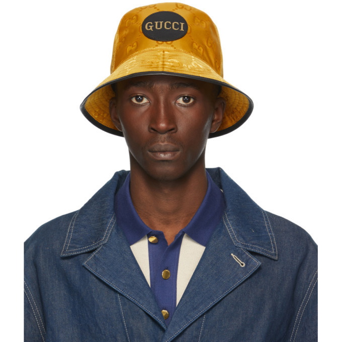Photo: Gucci Yellow Off The Grid GG Supreme Bucket Hat