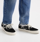 Vans - UA OG Era LX Printed Canvas and Suede Sneakers - Black