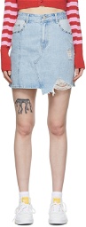 SJYP Blue Denim Mini Skirt