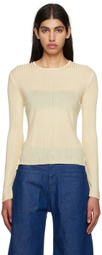 Marques Almeida Beige Fitted Sweater