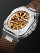 Bell & Ross - BR 05 Skeleton Gold Automatic Stainless Steel Watch, Ref. BR05A-CH-SKST/SRB