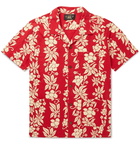 RRL - Camp-Collar Floral-Print Cotton-Jersey Shirt - Red