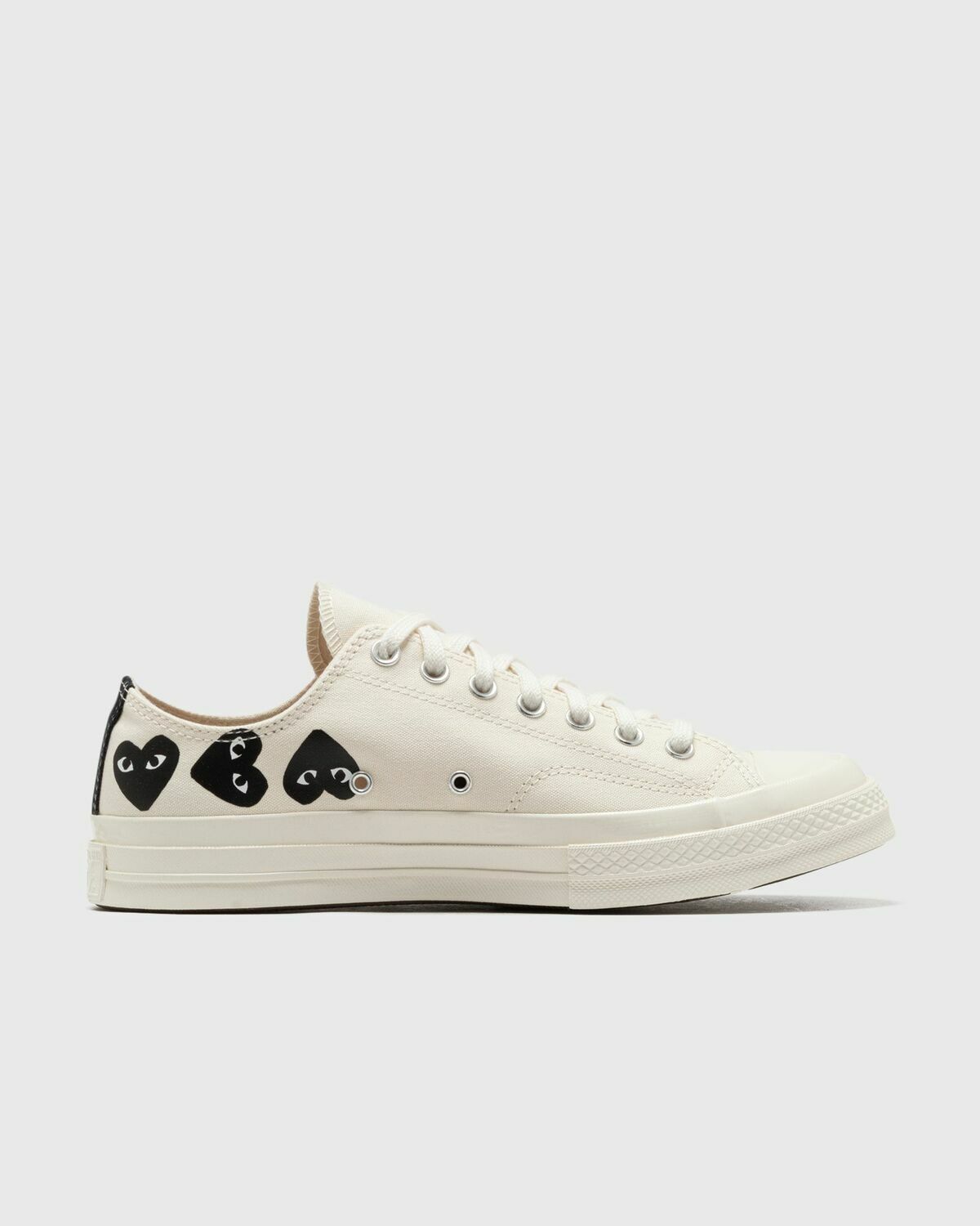 Comme des Garçons Play X CONVERSE Chuck Taylor'70 Multi Heart Low Top Beige Mens Lowtop