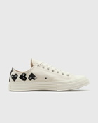 Comme des Garçons Play X CONVERSE Chuck Taylor'70 Multi Heart Low Top Beige Mens Lowtop