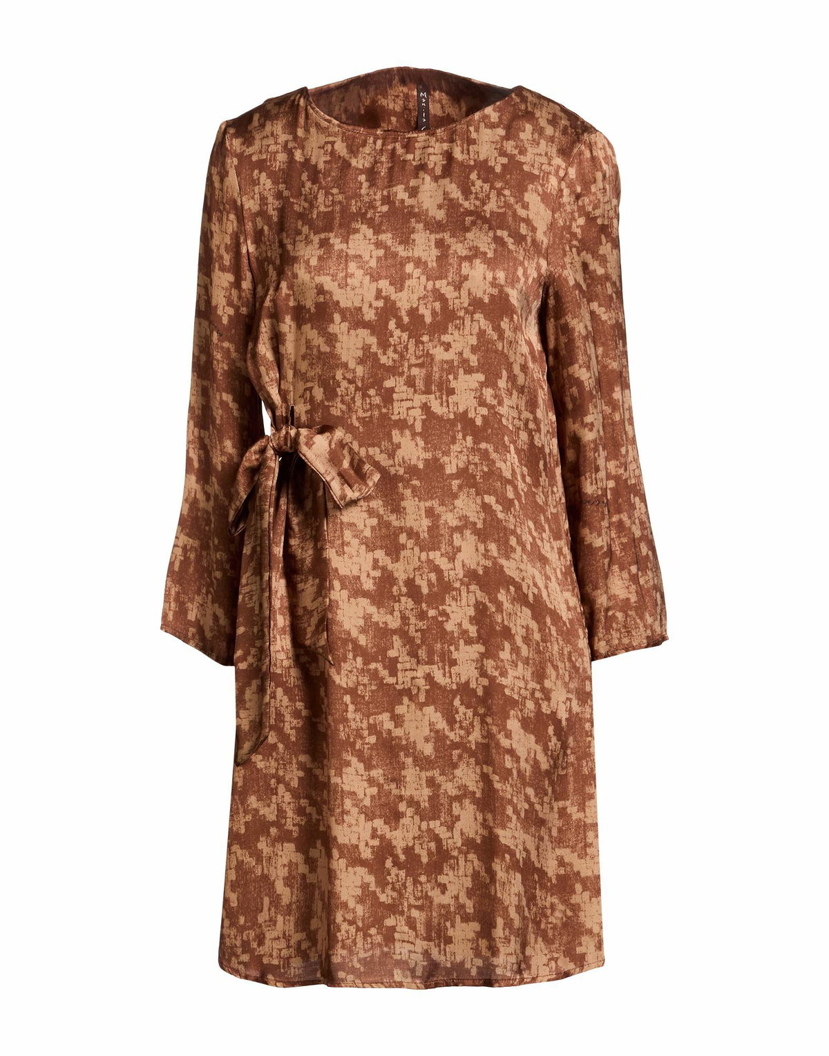 Manila Grace Womens Mini dress in Brown
